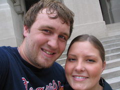 brian and christi at the capitol building in atlanta