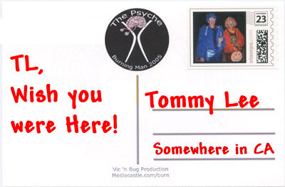 tommy lee post card back